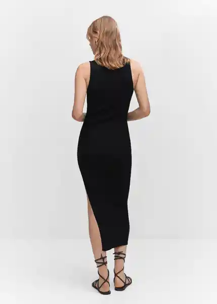 Vestido Perez Negro Talla M Mujer Mango