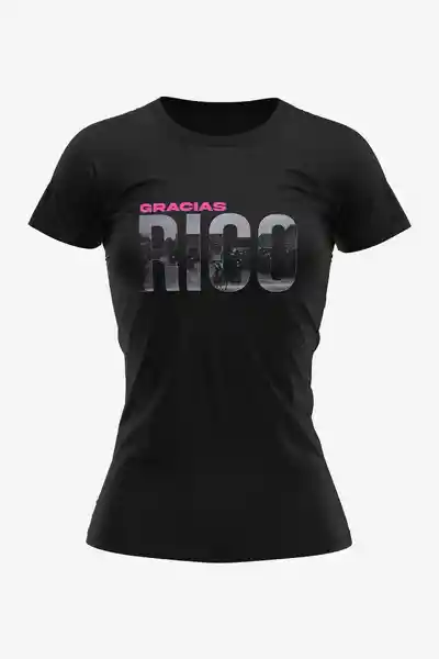 Camiseta Urbana Gracias Rigo Mujer Color Negro T. XS Go Rigo Go