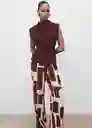 Pantalón Parisi Crudo Talla S Mujer Mango