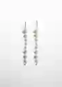 Pendientes Greta Blanco Mujer Mango