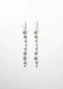 Pendientes Greta Blanco Mujer Mango