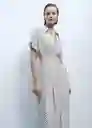 Vestido Adela Offwhite Talla M Mujer Mango