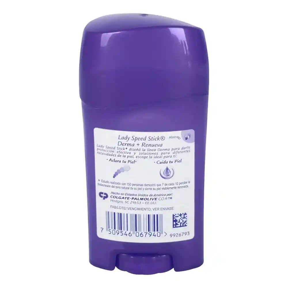  Lady Speed Stick Desodorante en Barra Derma + Renueva