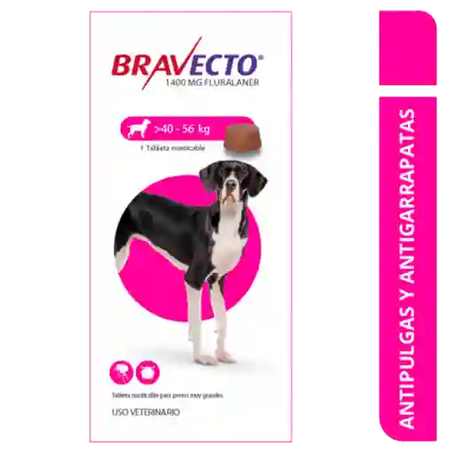 Bravecto Tableta masticable para Perros >40 - 56 Kg