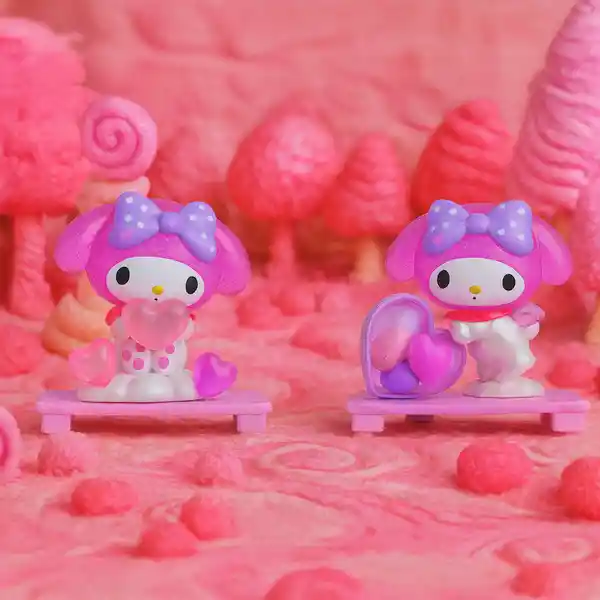 Caja Sorpresa Kuromi & my Melody Love Story Serie Sanrio Miniso