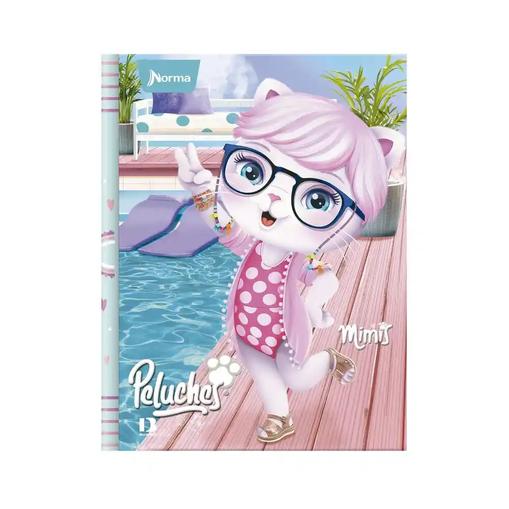 Cuaderno. Peluches Cuadriculado 100 Hojas Cosido