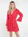 Vestido Mui Mujer Rojo Marte Oscuro Talla M Naf Naf