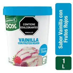 Colombina Helado Vainilla Con Frutos Rojos Stevia