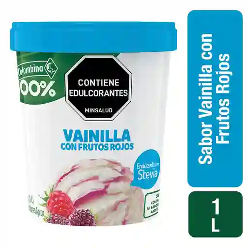 Colombina Helado Vainilla Con Frutos Rojos Stevia