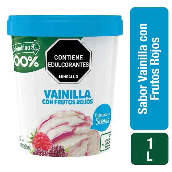 Colombina Helado Vainilla Con Frutos Rojos Stevia