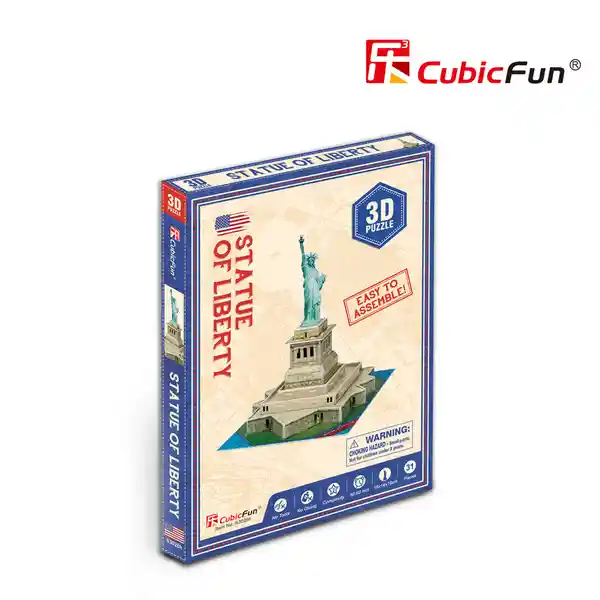 Cubic Fun Rompecabezas Estatua de la Libertad 3D