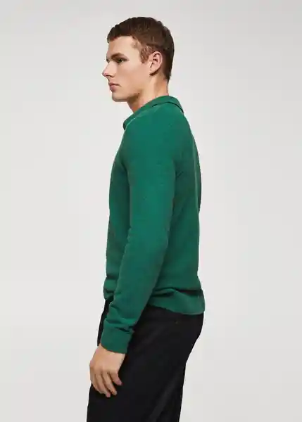 Camisa Polo Byronp Esmeralda Talla M Hombre Mango