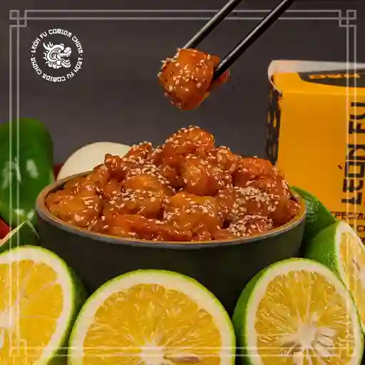 Pollo A La Naranja Con Ajonjolí