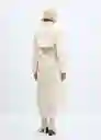 Abrigo London Crudo Talla 24 Mujer Mango