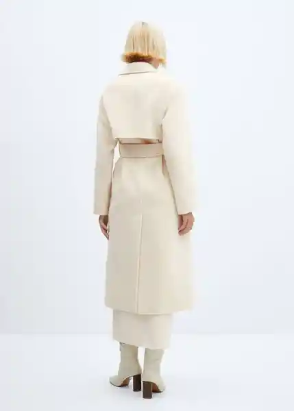 Abrigo London Crudo Talla 24 Mujer Mango