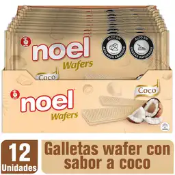 Noel Galletas Wafers con Crema Sabor a Coco