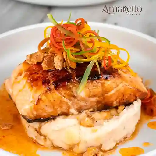 Salmón a la Pimienta Dulce
