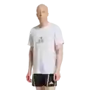 Adidas Camiseta Logo Manga Corta Entrenamiento Hombre Blanco T S