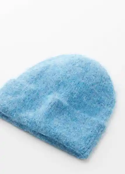 Gorro Mohi Azul Talla 99 Mujer Mango