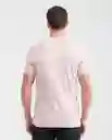 Camiseta Basic Colors Masculino Rosa Malva Medio T. L Chevignon