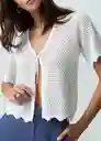 Blusa Tejido Mujer Crudo Marfil Talla L Naf Naf