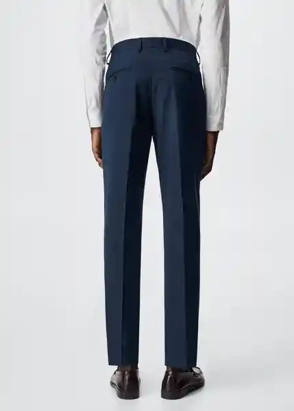 Pantalón Brasilia Navy Talla 48 Hombre Mango