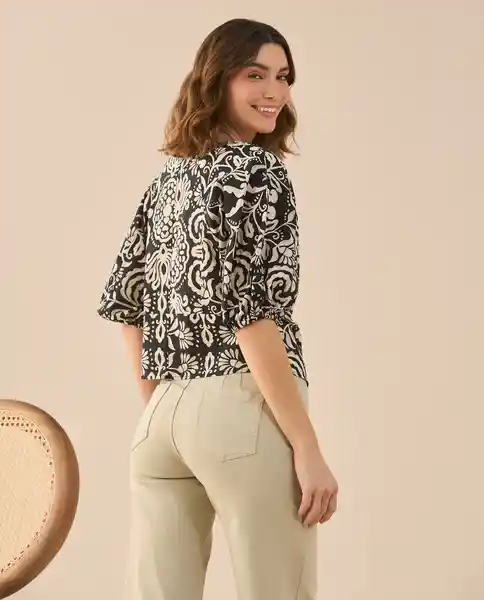 Camisa Negro Jaguar Ultraoscuro Talla M 611G038 Esprit