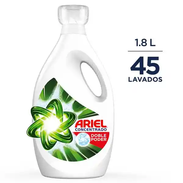 Detergente Líquido Ariel Doble Poder Concentrado