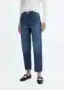 Jean Mom2000 Tejano Oscuro Talla 50 Mujer Mango