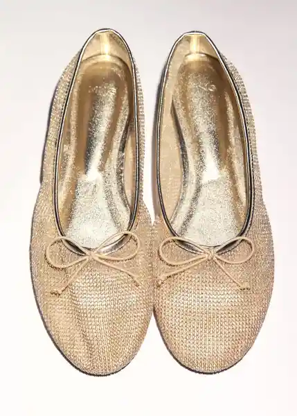 Zapatos Amelia1 Oro Talla 38 Mujer Mango