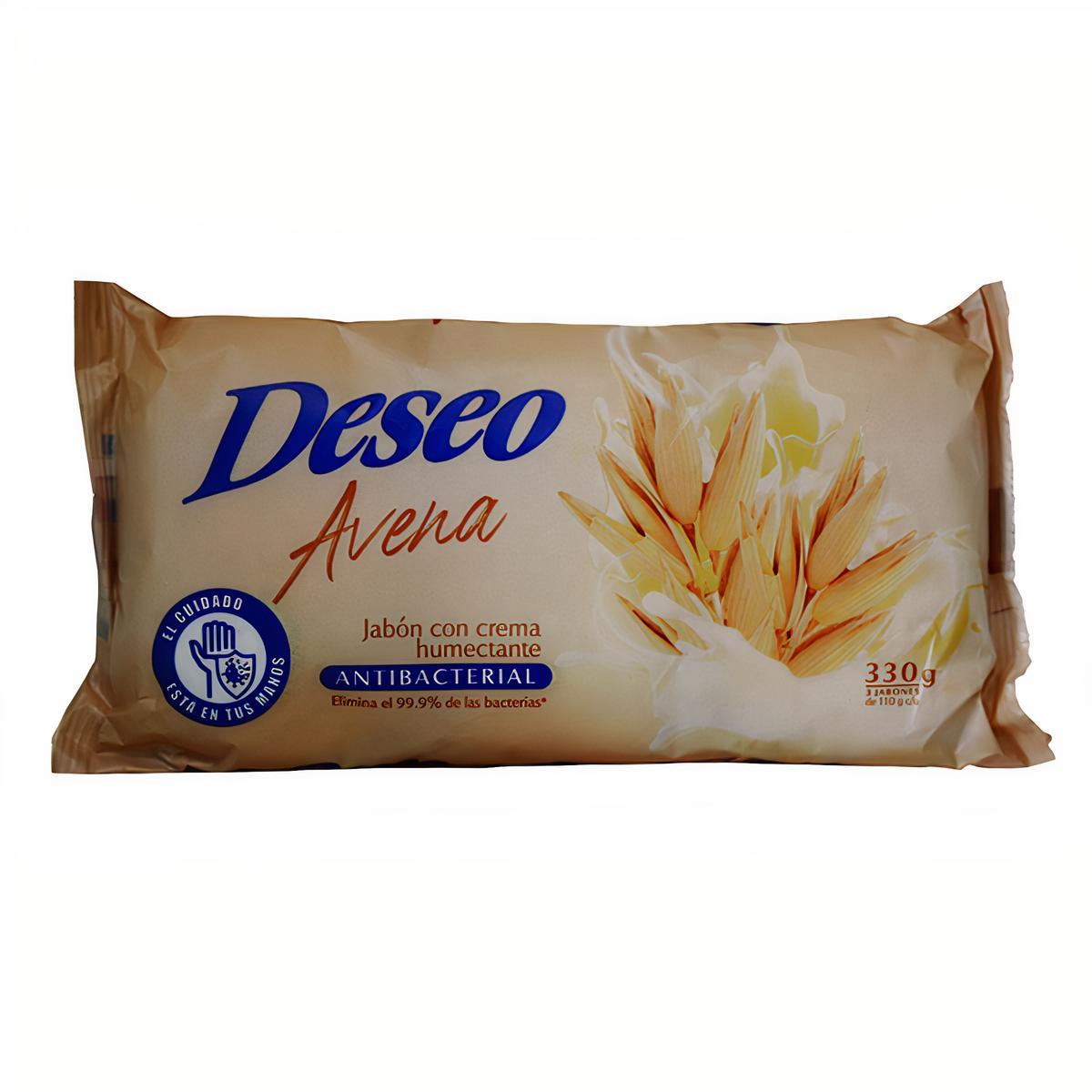 Deseo Jabón de Tocador Avena Antibacterial 330 g