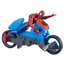 Marvel Figura de Acción con Moto Arácnida Spider Man