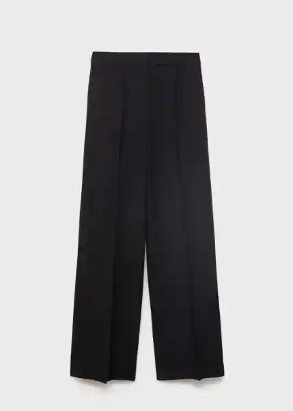 Pantalón Miso Negro Talla 36 Mujer Mango