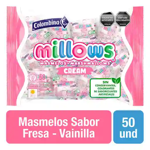 Millows Masmelos Crema sin Colorantes
