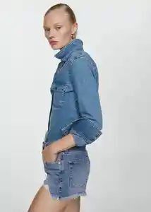Short Nicola Tejano Medio Talla 44 Mujer Mango
