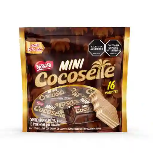 Galleta Mini Cocosette Wafer Rellenas Con Crema de Coco 400 g