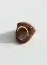 Anillo Jules Marrón Talla L Mujer Mango