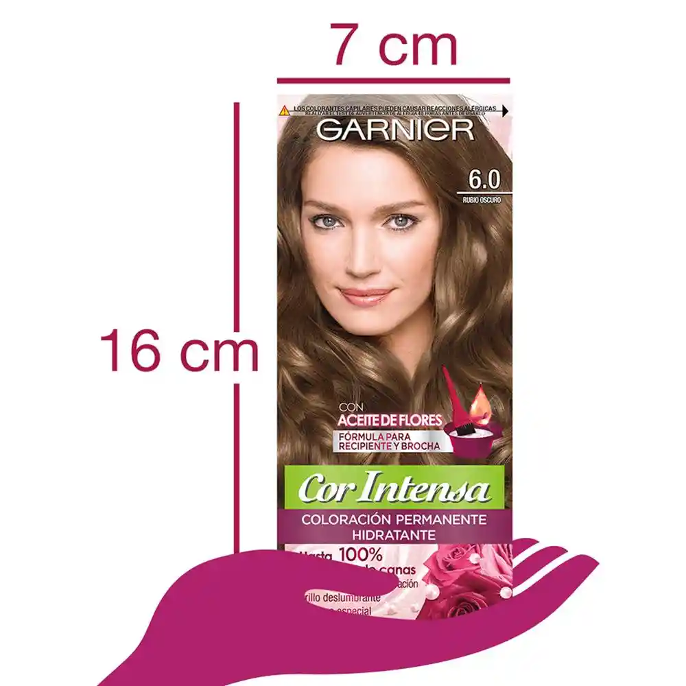 Garnier-Cor Intensa Tinte Capilar 6.0 Rubio Oscuro