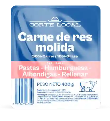 Corte Local Carne Molida 90 / 10
