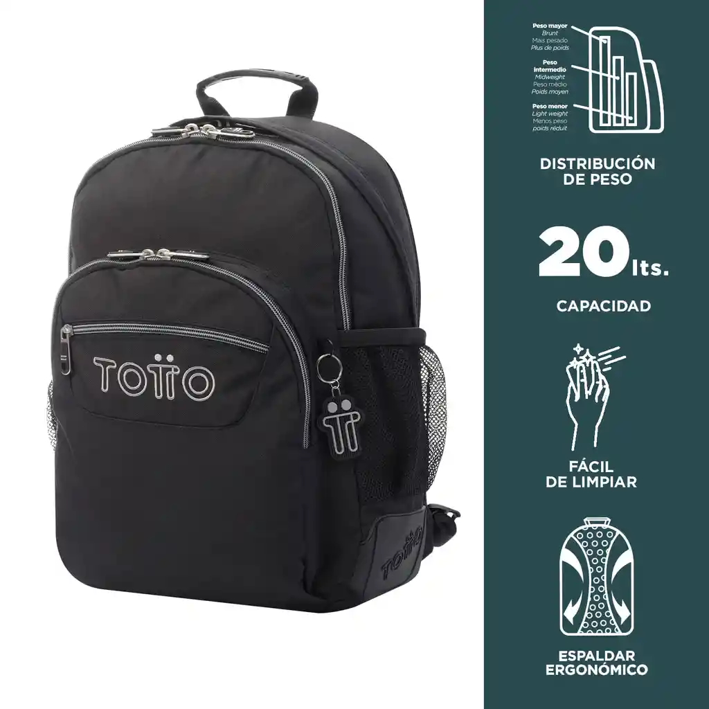 Totto Morral Rayol Color Negro N01