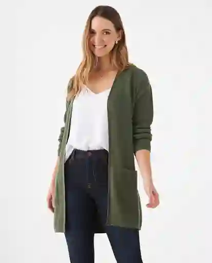 Cárdigan Tejido Verde Pino Medio Talla XL 169F100 Esprit