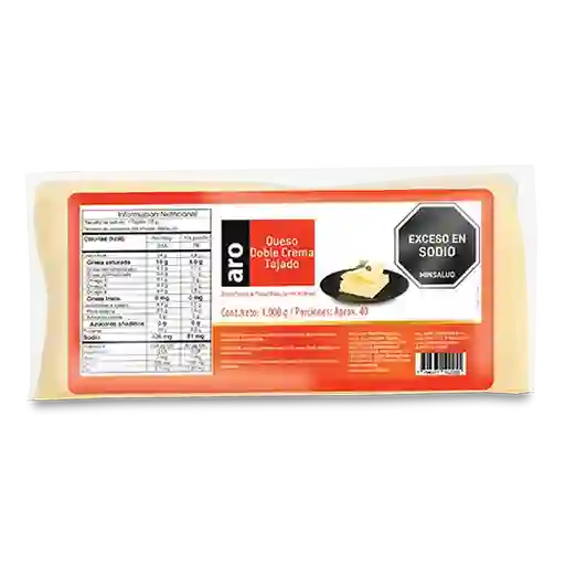 Aro Queso Doble Crema Tajado