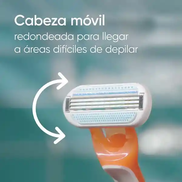 GILLETTE Venus Malibu Cuchilla de Afeitar Mujer Máquina de Afeitar con Aroma Tropical Depilación Corporal 2 Uds