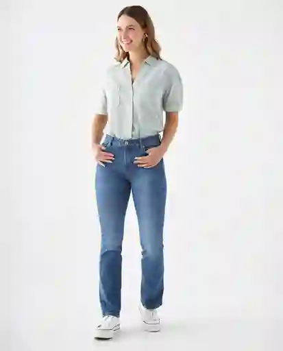 Jean Rivera Medio Azul Talla 16 679F023 Esprit