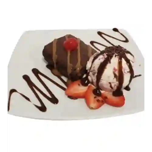 Brownie con Helado