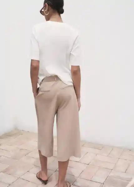 Camiseta Ete-W Off White Talla M Mujer Mango