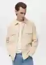 Chaqueta Alicudi2 Beige Talla L Hombre Mango