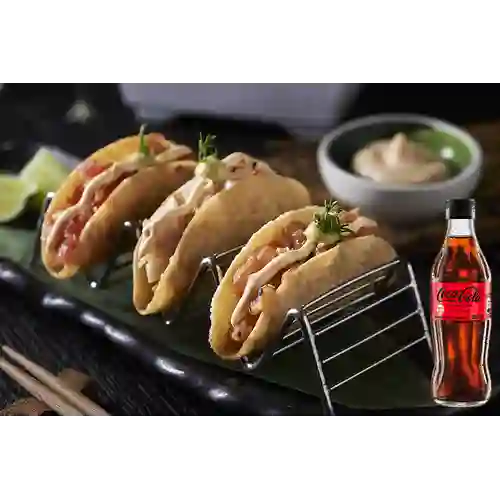 Combo Sushi Taquitos + Coca Cola Sin Azúcar 300ML