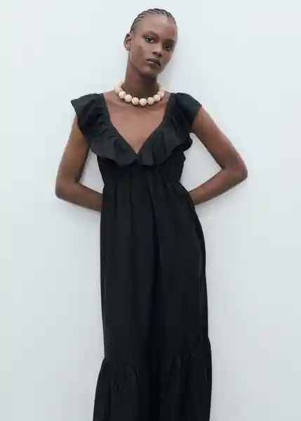 Vestido Ramona Negro Talla M Mujer Mango