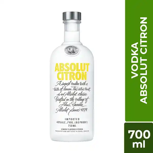 Absolut Vodka Citron 700 ml